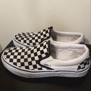 Vans  Checkerboard Slip On Unisex Shoes mens size 8, women's size 9,5